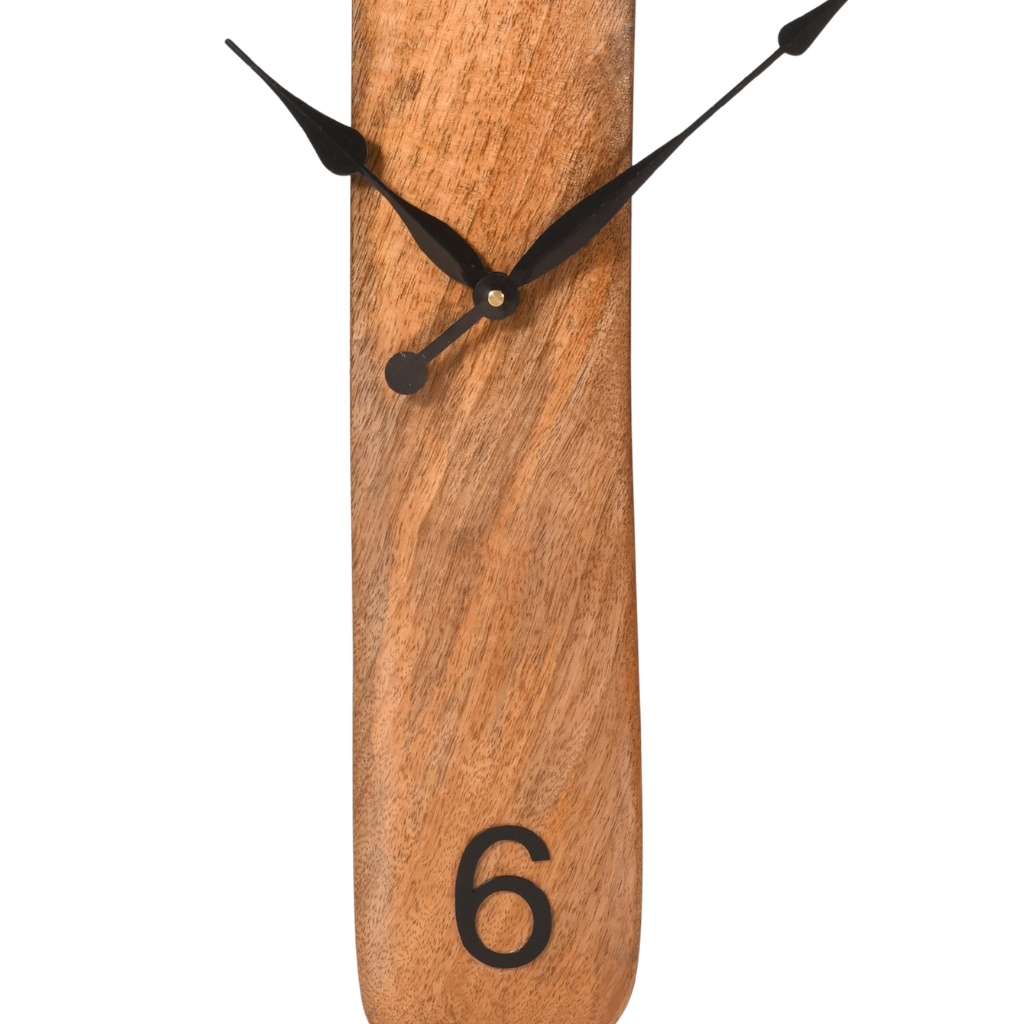 Artypillar Rectangular Wooden Wall Clock - 21-Inch