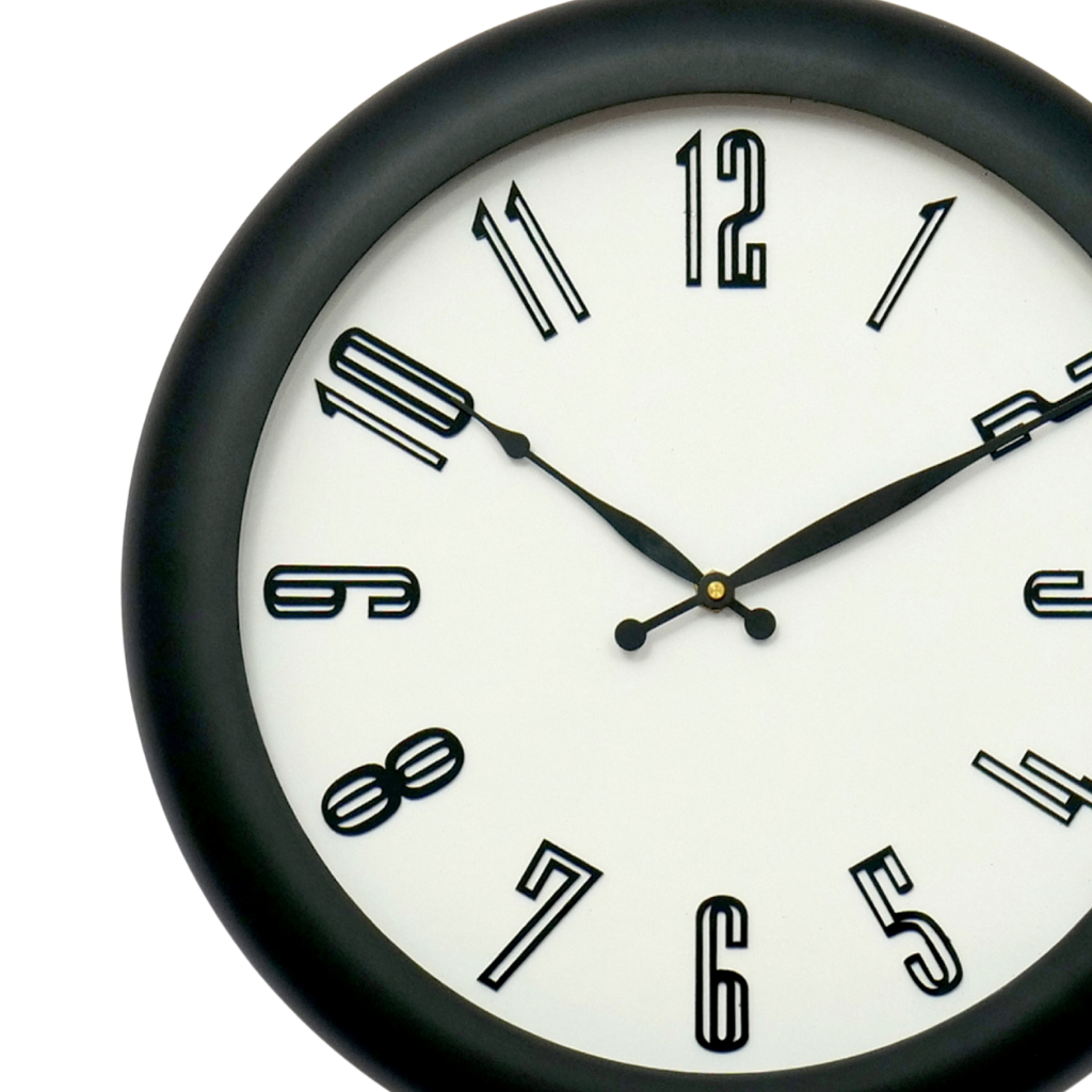 Artypillar Modern Minimalist Round Wall Clock - 14 Inch