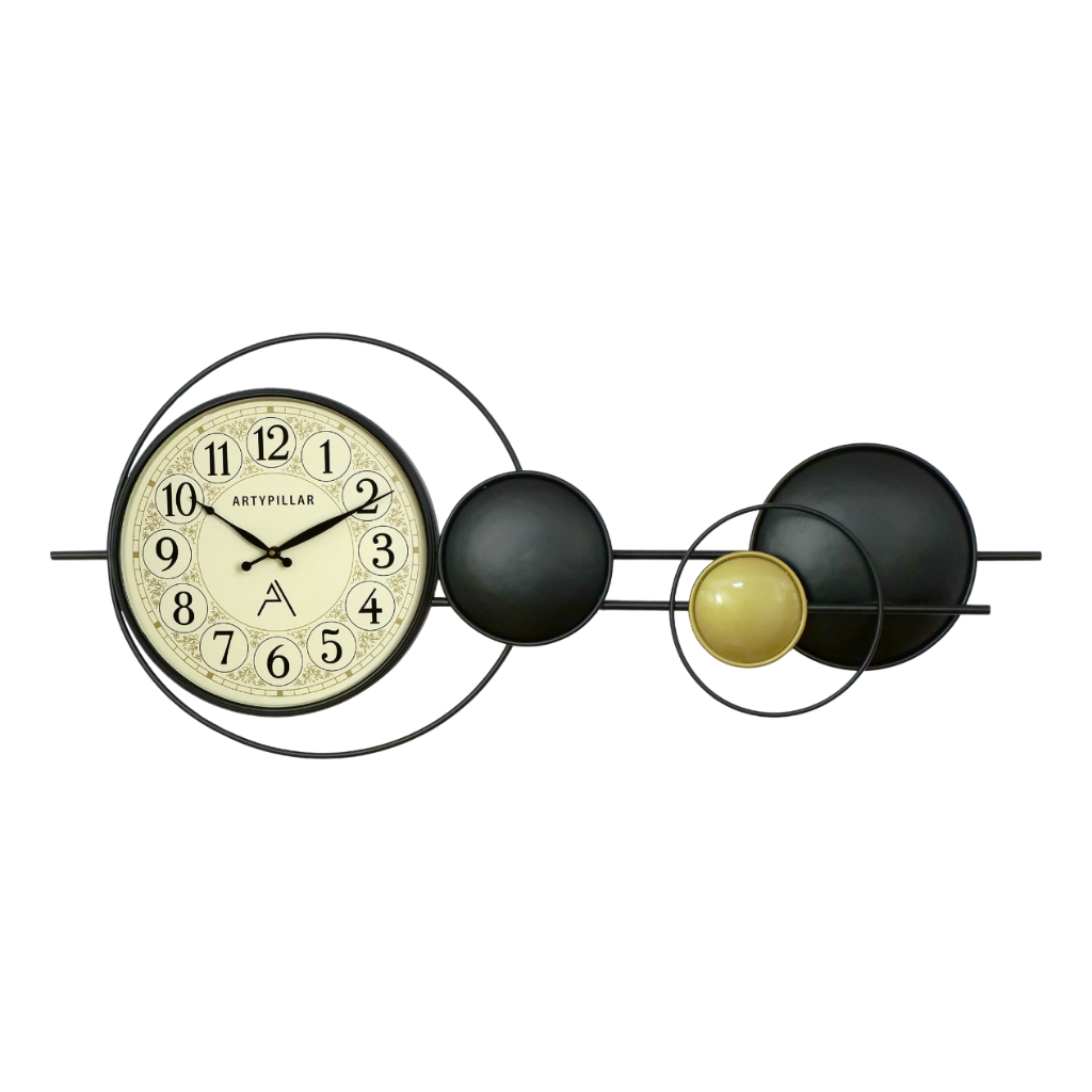Artypillar 36-Inch Mid-Century Modern Metal Designer Wall Clock