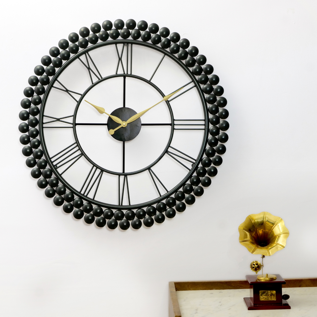 Artypillar Round Classic Iron Wall Clock - 21-Inch