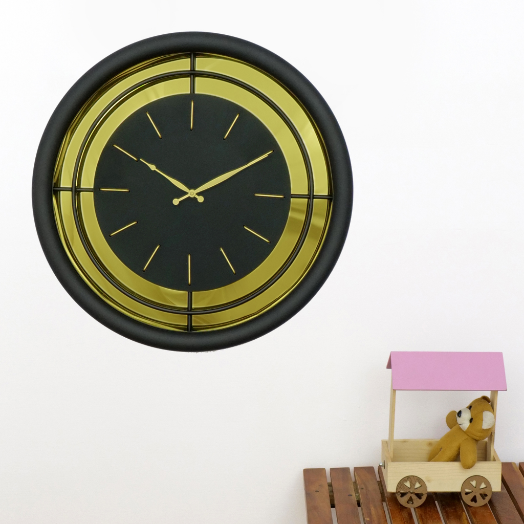 Artypillar 18-Inch Mid-Century Modern Round Wall Clock