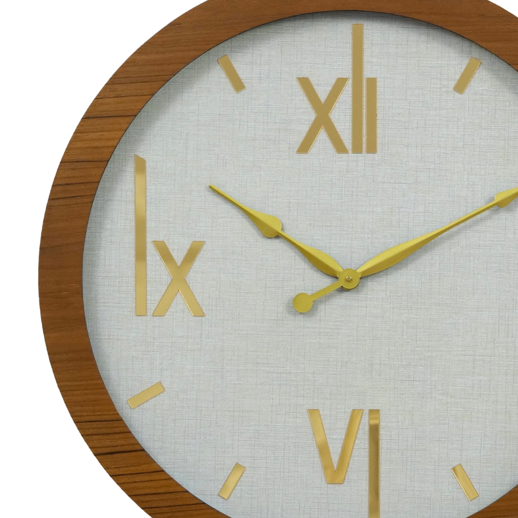 Artypillar Wooden Designer Round Wall Clock - 24 Inch