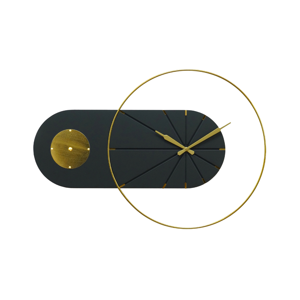 Artypillar Modern Minimalist Metal Designer Wall Clock - 27 Inch