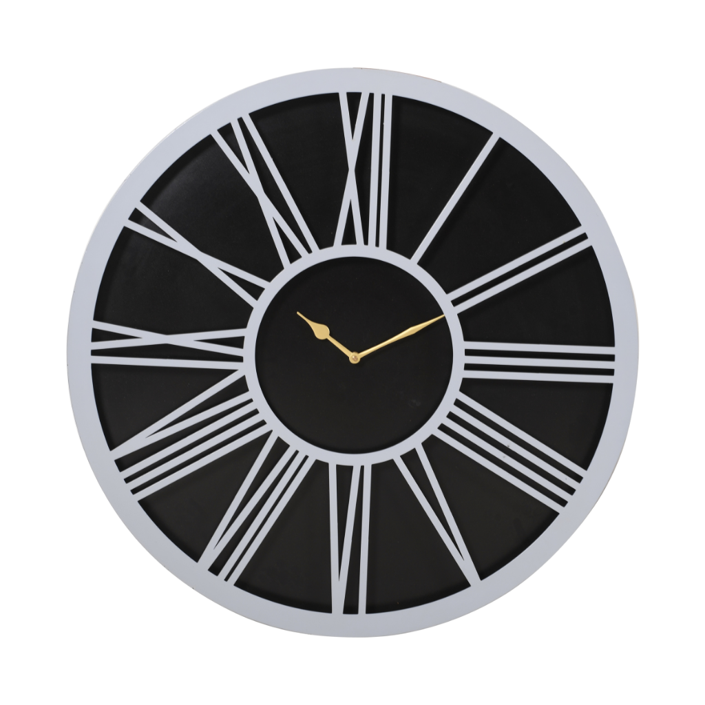 Artypillar Round Classic Iron Wall Clock - 24-Inch
