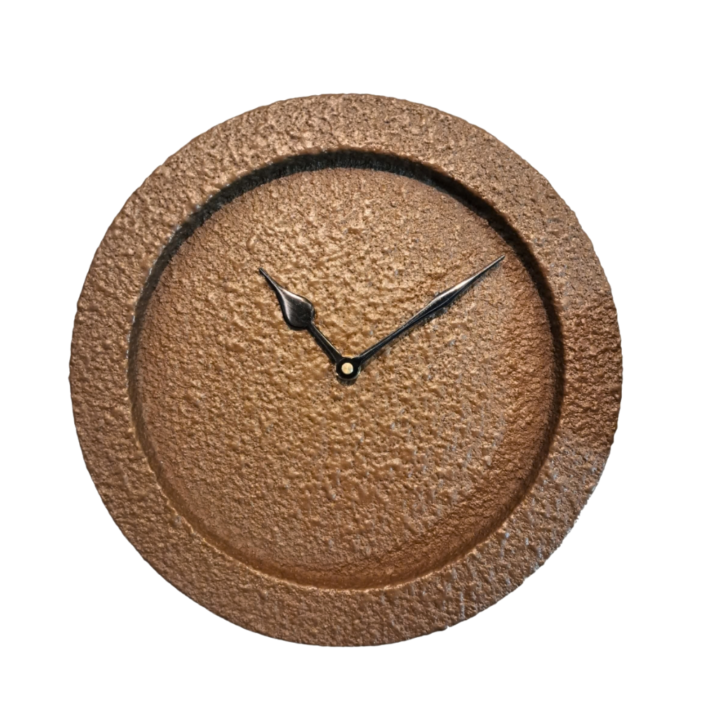 Artypillar Textured Minimal Designer Wall Clock – 10 Inch