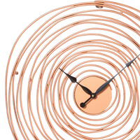 Artypillar 24-Inch Minimalist Spiral Metal Wall Clock