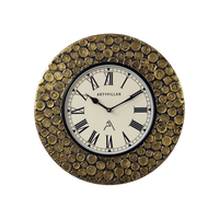 Artypillar Classic Roman Dial Metal Emboss Round Wall Clock – 16 Inch