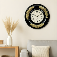Artypillar Royal Metal Emboss Round Wall Clock - 12inch