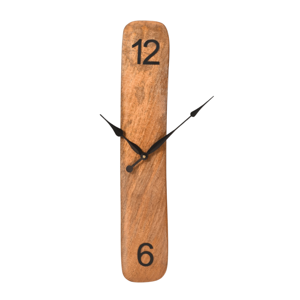 Artypillar Rectangular Wooden Wall Clock - 21-Inch
