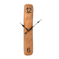 Artypillar Rectangular Wooden Wall Clock - 21-Inch