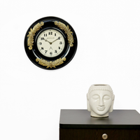 Artypillar Royal Metal Emboss Round Wall Clock - 12inch