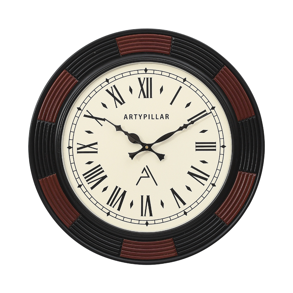Artypillar 16-Inch Round Carved Designer Wall Clock