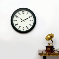 Artypillar Modern Minimalist Round Wall Clock - 14 Inch