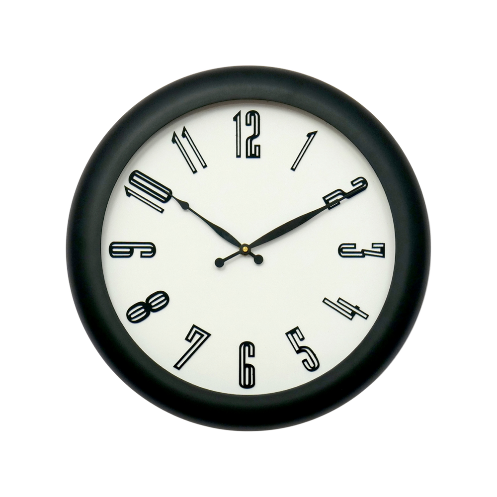 Artypillar Modern Minimalist Round Wall Clock - 14 Inch