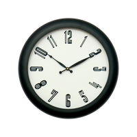 Artypillar Modern Minimalist Round Wall Clock - 14 Inch