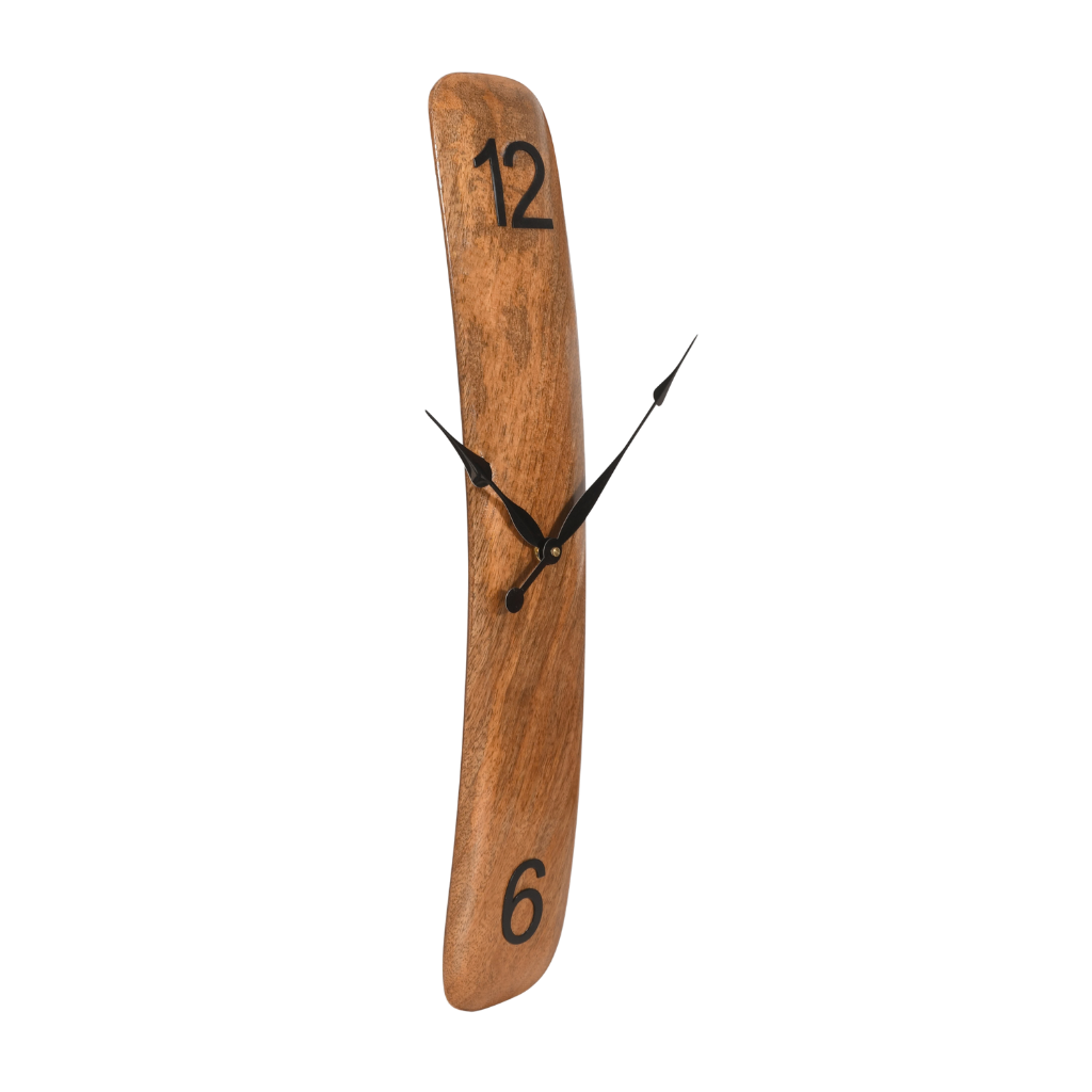 Artypillar Rectangular Wooden Wall Clock - 21-Inch