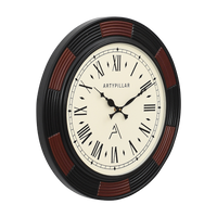 Artypillar 16-Inch Round Carved Designer Wall Clock