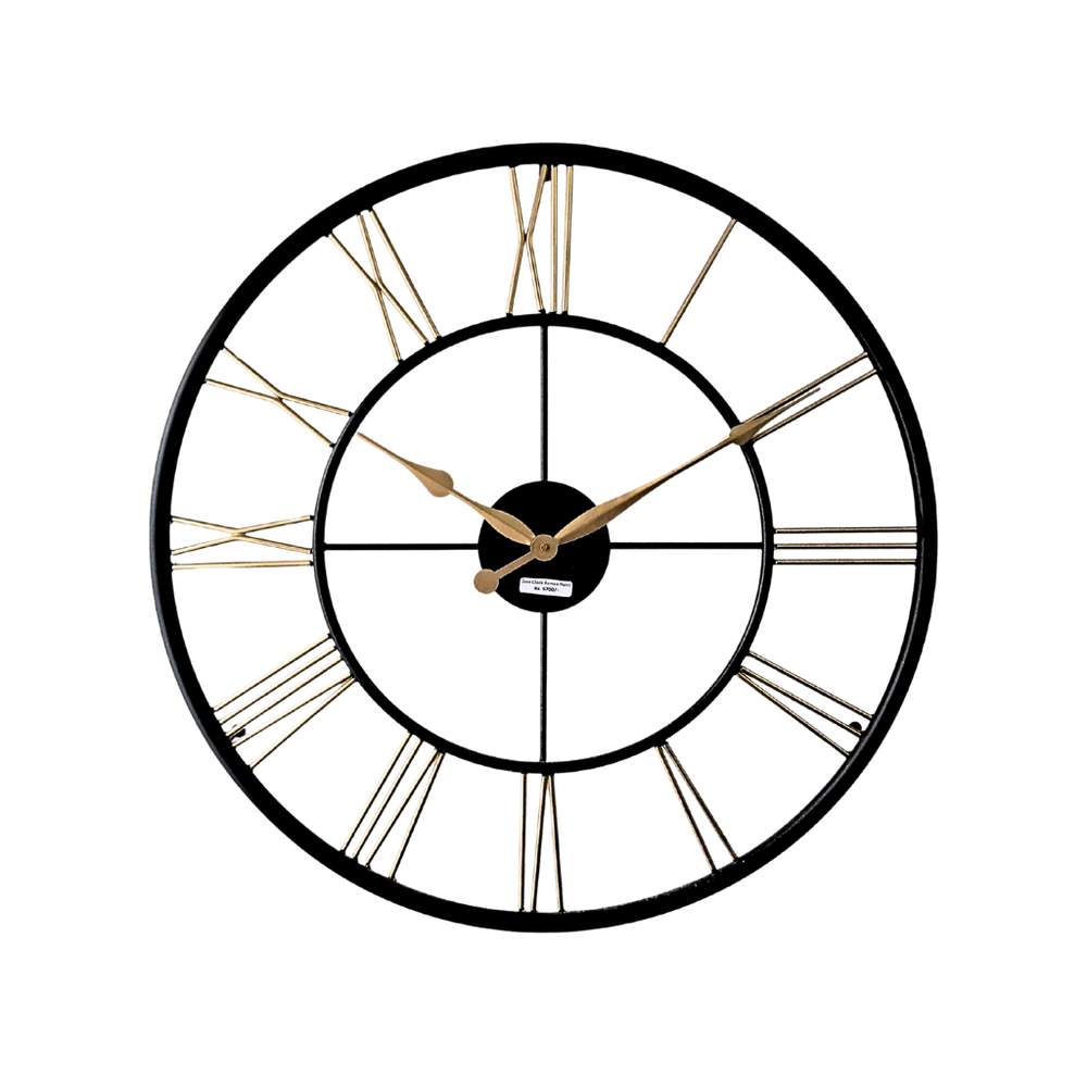 Artypillar Round Classic Iron Wall Clock - 24-Inch
