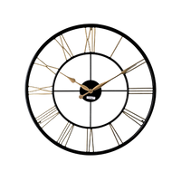 Artypillar Round Classic Iron Wall Clock - 24-Inch