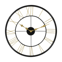 Artypillar Round Classic Iron Wall Clock - 24-Inch