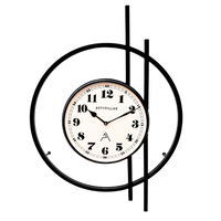 Artypillar 24-Inch Mid-Century Modern Metal Wall Clock