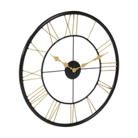 Artypillar Round Classic Iron Wall Clock - 24-Inch