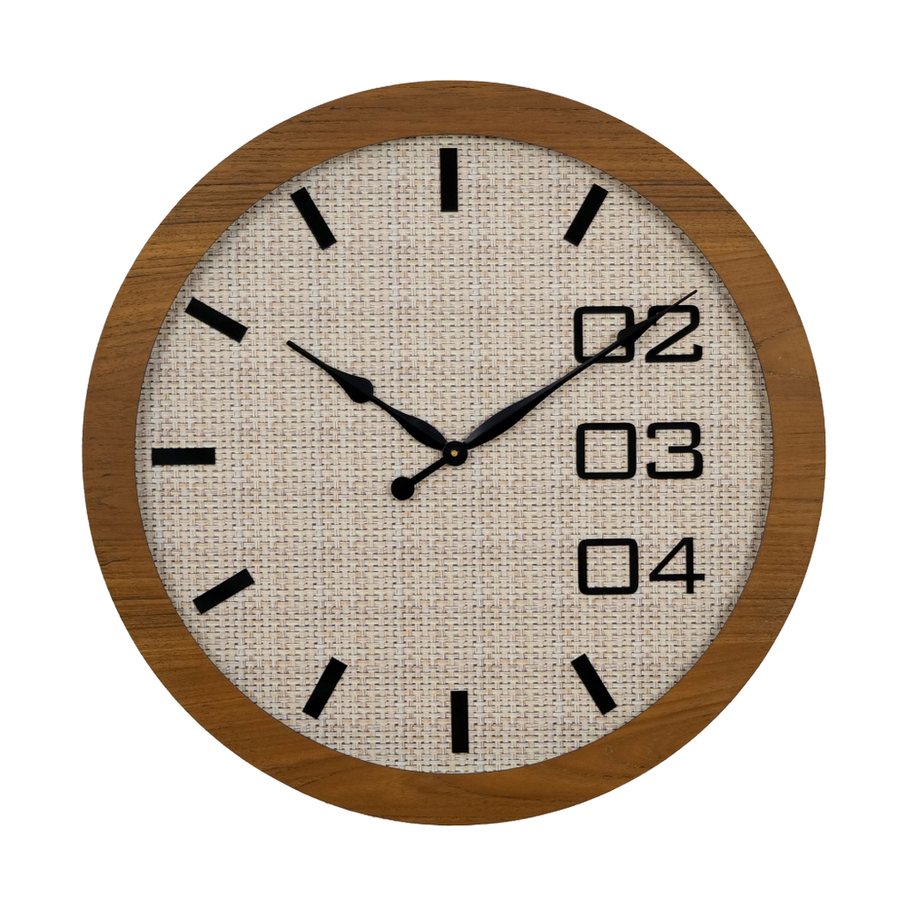 Artypillar Wooden Modern Designer Round Wall Clock - 24 Inch