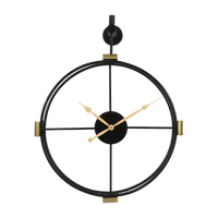Artypillar Round Minimal Iron Wall Clock - 18-Inch