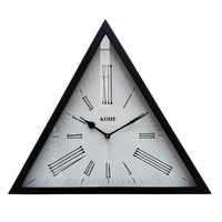 Artypillar Triangle Plain Polish Designer Wall Clock - 18 Inch