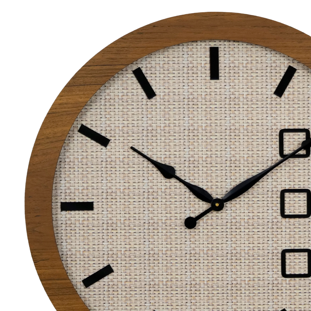 Artypillar Wooden Modern Designer Round Wall Clock - 24 Inch