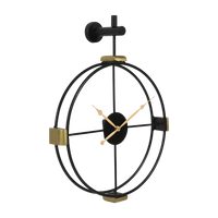 Artypillar Round Minimal Iron Wall Clock - 18-Inch