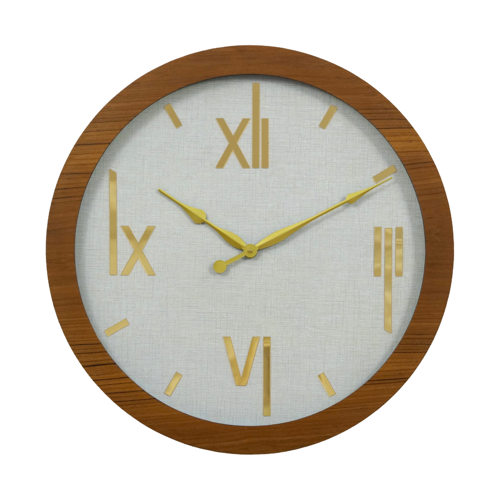 Artypillar Wooden Designer Round Wall Clock - 24 Inch