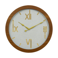 Artypillar Wooden Designer Round Wall Clock - 24 Inch