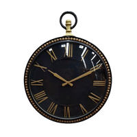 Artypillar Metal Emboss Roman Dial Round Wall Clock – 16 Inch