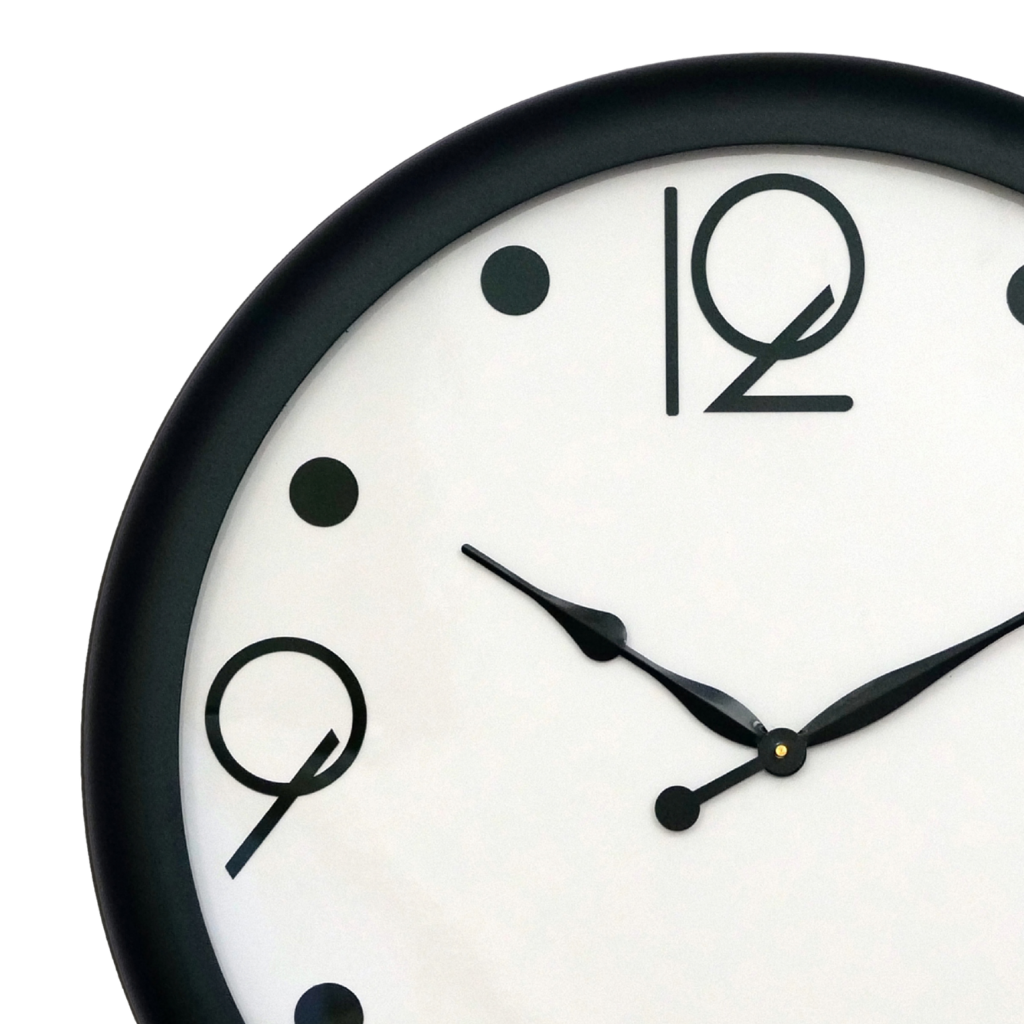 Artypillar Modern Minimalist Designer Round Wall Clock - 24 Inch