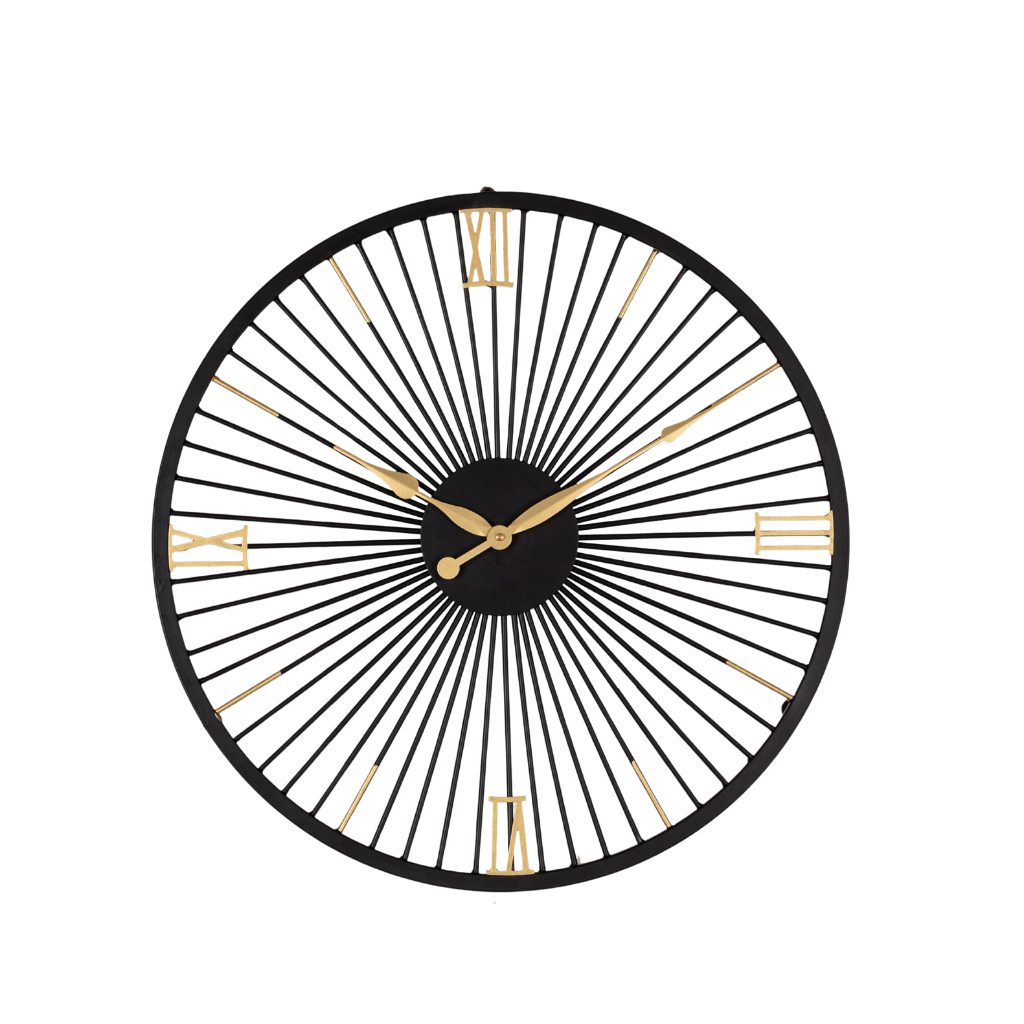 Artypillar Round Classic Iron Wall Clock - 18-Inch