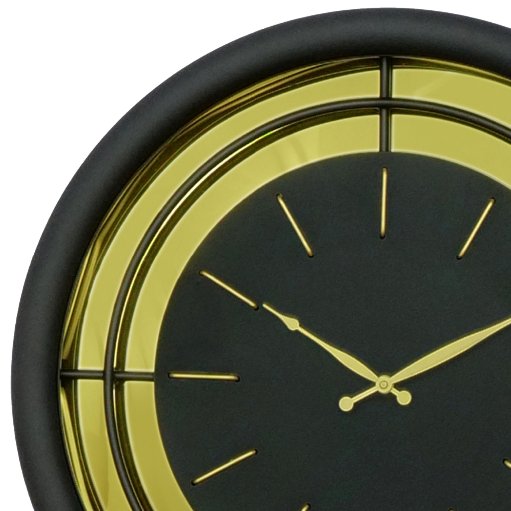 Artypillar 18-Inch Mid-Century Modern Round Wall Clock