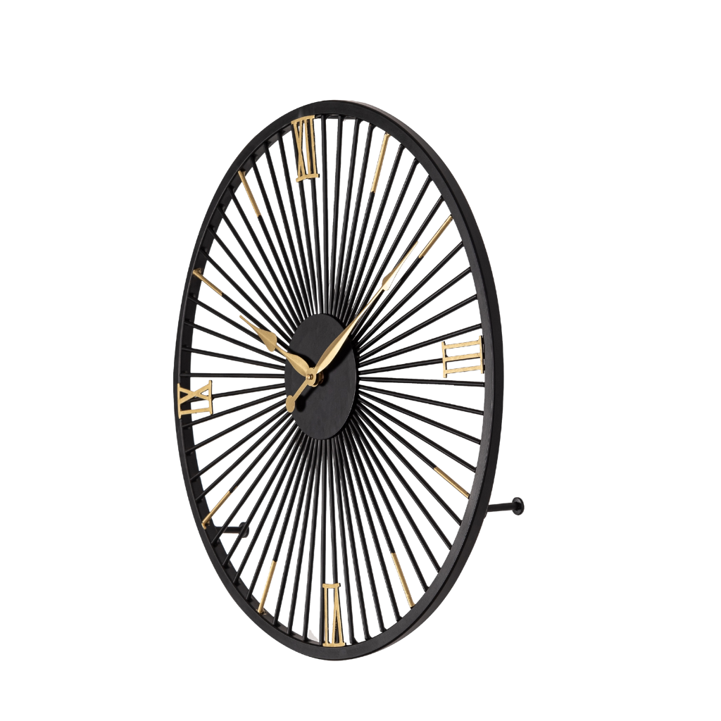 Artypillar Round Classic Iron Wall Clock - 18-Inch