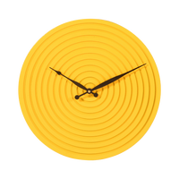 Artypillar Round Minimalist Wall Clock Concentric Design - 12-Inch