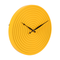 Artypillar Round Minimalist Wall Clock Concentric Design - 12-Inch