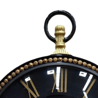 Artypillar Metal Emboss Roman Dial Round Wall Clock – 16 Inch