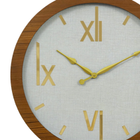 Artypillar Wooden Designer Round Wall Clock - 24 Inch