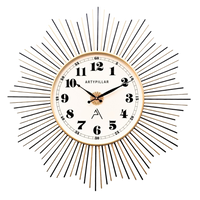 Artypillar Round Mid-Century Wall Clock - 24-Inch