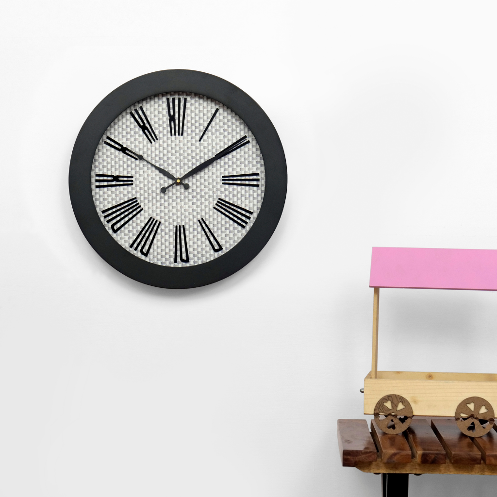 Artypillar Modern Roman Designer Round Wall Clock - 14 Inch