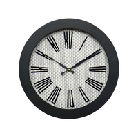 Artypillar Modern Roman Designer Round Wall Clock - 14 Inch