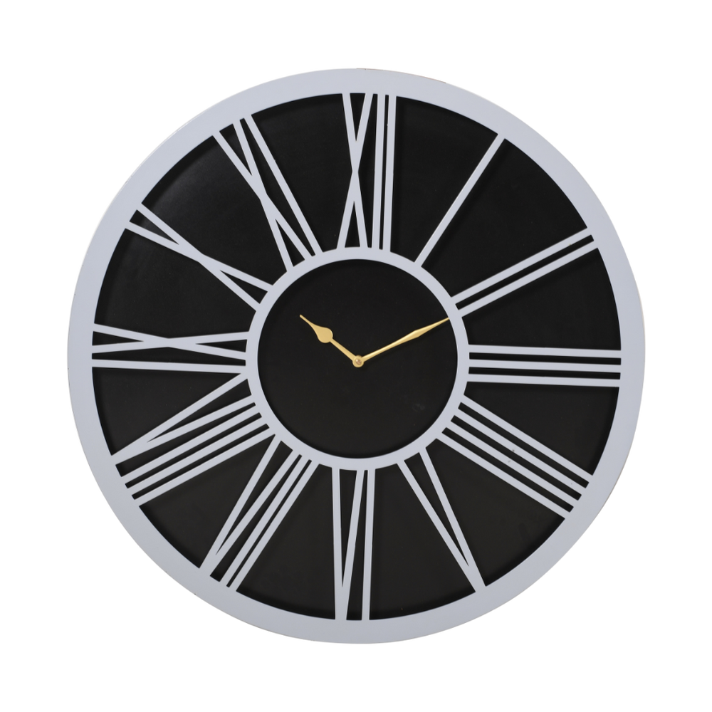 Artypillar Round Classic Iron Wall Clock - 24-Inch