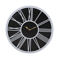 Artypillar Round Classic Iron Wall Clock - 24-Inch