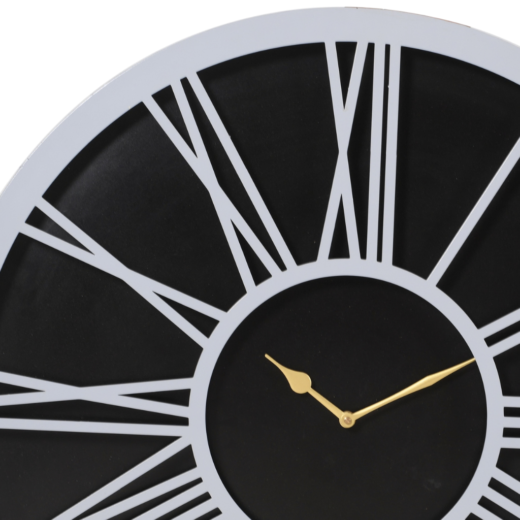 Artypillar Round Classic Iron Wall Clock - 24-Inch