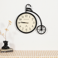 Artypillar 18-Inch Vintage Bicycle Style Wall Clock