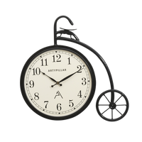 Artypillar 18-Inch Vintage Bicycle Style Wall Clock